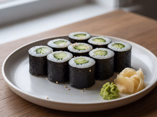 Hosomaki Kappa-Maki served at Hito