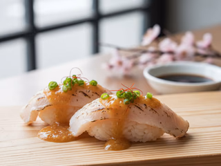 Nigiri Shiromi Sakana Especial served at Hito