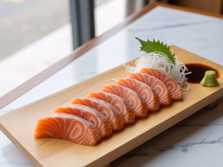 Sashimi Sake served at Hito